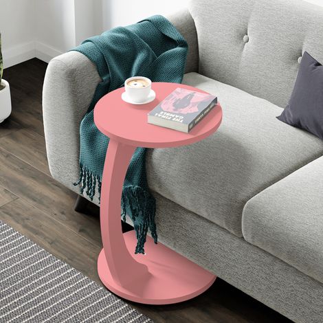 Beistelltisch Holeby 56 x Ø 38 cm Rosa [en.casa]