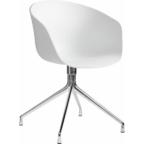 [NEUWERTIG] B-Ware Hay About A Chair Aac 20 Esszimmerstuhl Küchenstuhl Stuhl Aluminium Poliert Weiß