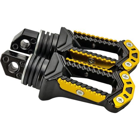 Repose-pieds arrière en aluminium pour moto - Design antidérapant - Soutien solide pour le confort des passagers et (1/5)