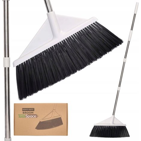 Escoba diagonal para barrer patios y terrazas, mango de 44 cm, 120 cm. (1/5)