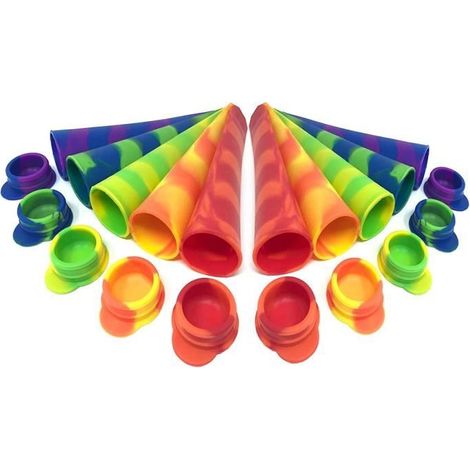 Moules à Glace en Silicone 10 Pièces Sans BPA avec Bouchons Anti-fuites (1/4)