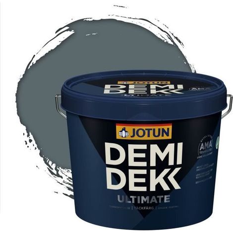 Peinture Bois - DEMI DEKK ULTIMATE - Lasure Opaque Satinée - RAL 7031 - 3L (1/2)