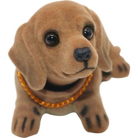 Figurine chien à tête hochet pour tableau de bord de voiture, décoration intérieure (1/5)