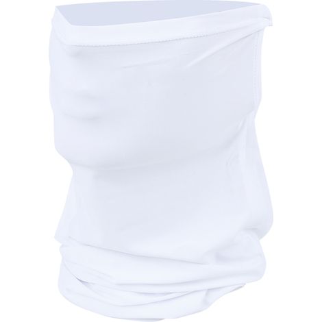 Serviette carrée en soie de glace pour visage, protection solaire unisexe, anti-poussière et anti-vent, idéale pour le cyclisme et le sport, blanc (1/5)