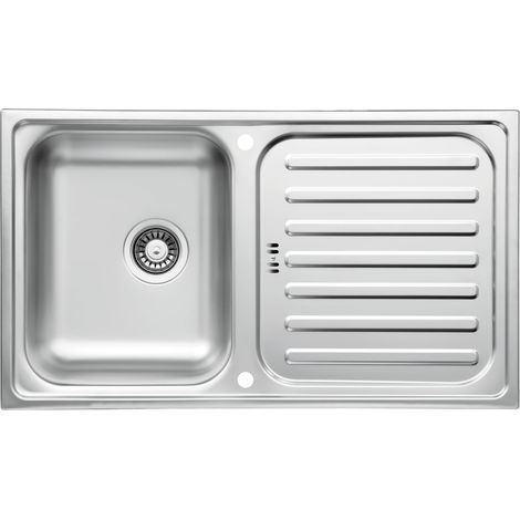 Lavello da incasso in acciaio inox, lavello da cucina, lavello 86 x 50 cm Respekta (1/3)