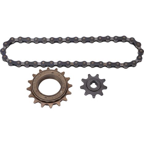 Kit de roue libre pour vélo de montagne, 16 dents, pignon 9 dents, chaîne 38 maillons, kit plateau et roue libre