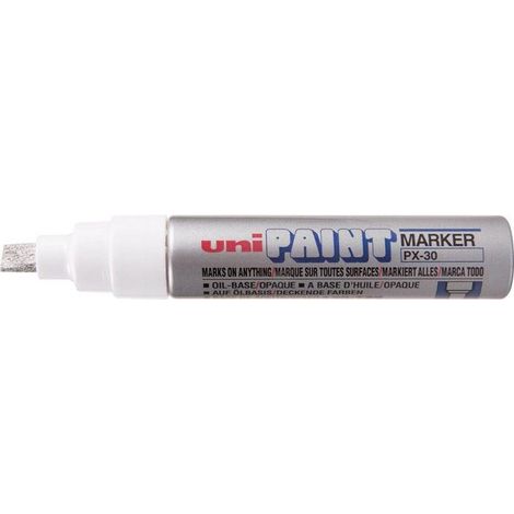 Uni-ball Uni PX30 marcador de pintura plateado lote de 6