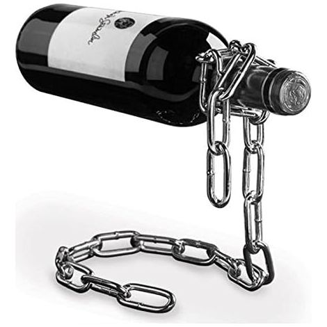 Wine Bottle Holder, Magic Chain, Stainless Steel Wine Bottle (1/4)