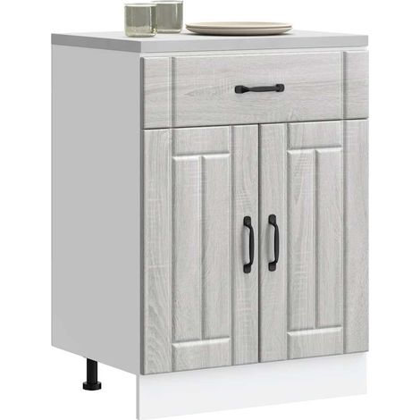 Küchen-Unterschrank Lucca Grau Sonoma Holzwerkstoff