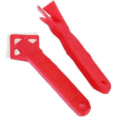 Ensemble d'outils : spatule en silicone pour ciment, verre et mastic, outil de finition pour joints de carrelage, spatule pour colle, pelle (1/5)