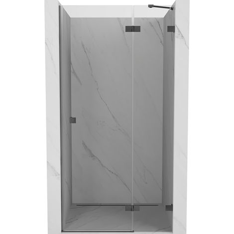 Mexen Lunar Duschtür rechts öffnend 70 cm, transparent, gebürstet Gun Gray - 834-070-000-66-00-P (1/5)