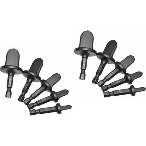 Kit di 10 utensili per svasatura di tubi in rame: punte da trapano professionali in acciaio con cuscinetti per tubi in rame. (1/5)