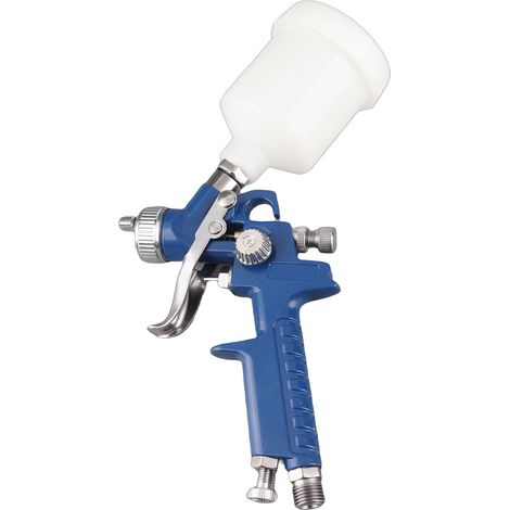 Pistolet à peinture pneumatique à pot transparent pour peinture auto et rénovation mobilier pulvérisateur de peinture (1/5)
