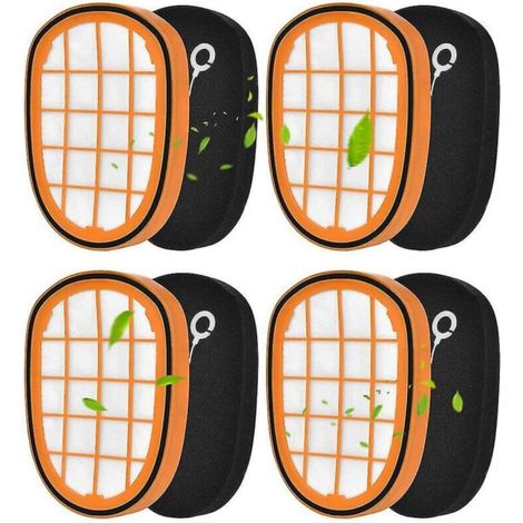 Pack of 4 filters for Philips Speedpro Max Aqua Handheld FC6812 6814 6823 6827 6908 (1/5)