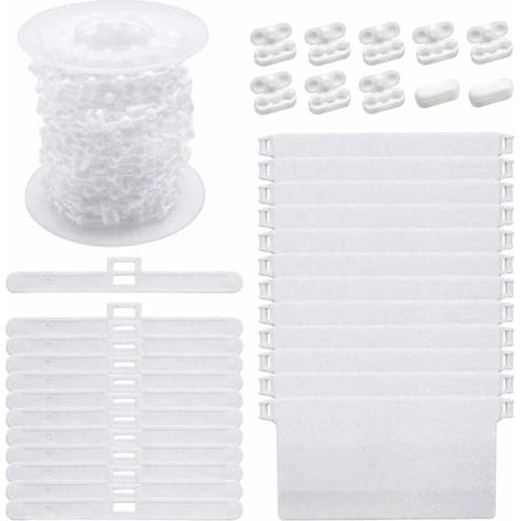 Zubehör für Vertikaljalousien, Rollo-Perlenschnur-Verbindungsclips, DIY-Rollo-Montage für Zuhause, Schlafzimmer, Küche – LIAIKI