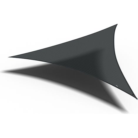 Coolfit Sonnensegel 3-Eck, schwarz Bezug aus 285g/m² Polyethylen (HDPE), 360x360x360 cm (1/5)