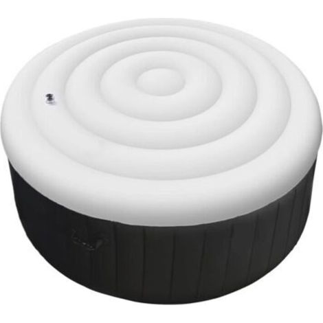 Couvercle Gonflable Rond pour Spa,Couvercle de Spa Gonflable, Couverture de Bain Gonflable Thermiquement Isolée(Blanc) (1/5)