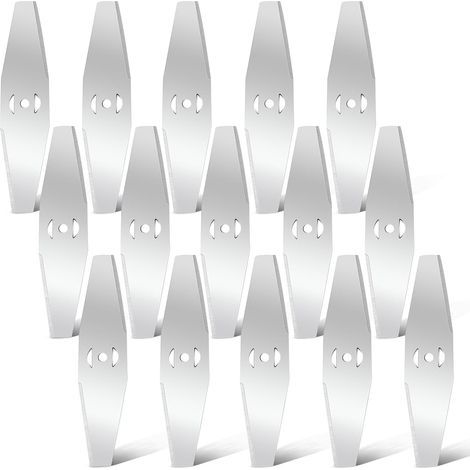 15 PCS Lames De Rechange Pour Tondeuse à Gazon Lames de Tondeuse électrique Compatible Lames de Rechange, pour Couper l'herbe Mauvaises Herbes Gommage épines (1/5)