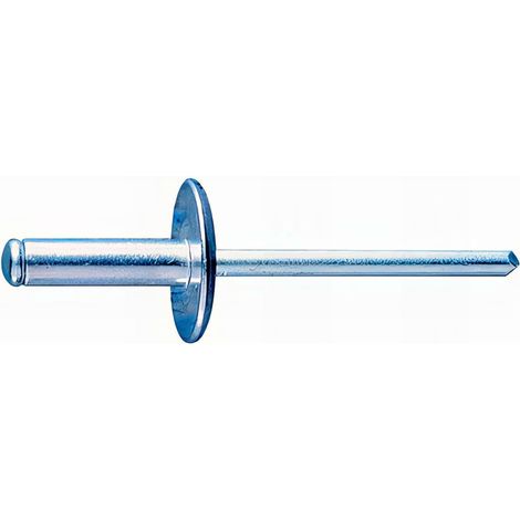 Index – Rivet en aluminium tête large 4,8x18 mm – Résistant pour assemblages solides – Pack de 200 unités – Pour bois dur et teck