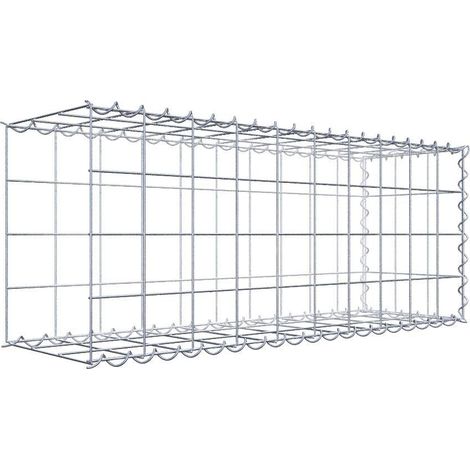 Gabiondeco - Gabion - Element de prolongation en longueur 100 cm x 40 cm x 30 cm (L x H x P). maille 10 x 10 cm. Spirale. Avert.: il manque une grille - Made in Germany (1/5)