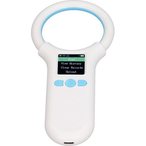 Lecteur d'identification par puce électronique pour animaux, scanner portable de microchip pour chien et chat, 134,2 kHz/125 kHz, rechargeable par USB (1/5)