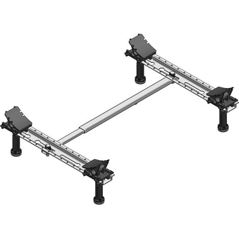 mabo Sanitec pied de baignoire 101380 pour acier jusqu&39à 1800 x 800 mm à partir de 2,3 mm d&39épaisseur de matériau