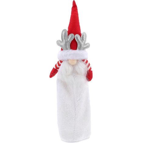 1 serviette de Noël naine sans visage, Père Noël, décoration pour la maison, décorations de Noël-Red
