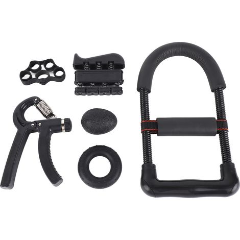 Lot d'exercices de force pour poignets en acier inoxydable, kit d'entraînement de préhension et de fitness pour mains (1/5)