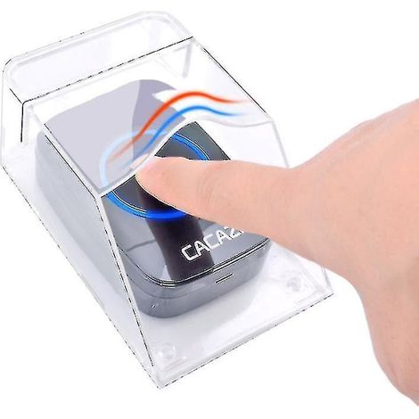 Wasserdichte, transparente Türklingelabdeckung für den Außenbereich, Wandhalterung für drahtlose Türklingel - (1/5)