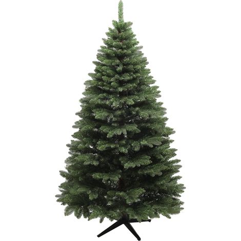 Albero di Natale Artificiale 180 cm 1050 Rami Apertura a Cerniera Verde (1/5)