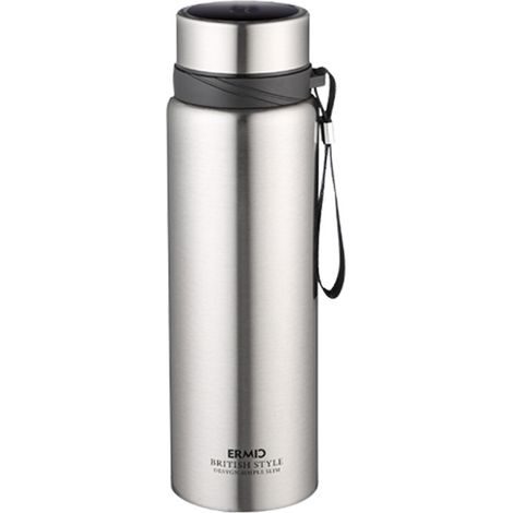Thermos À Affichage De Température - Acier Inoxydable 304 - Capacité Élevée - Pour Bureau Et Voyage - 1 Pièce (1/5)