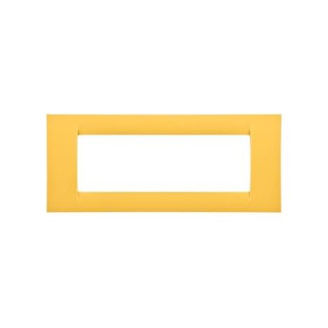 PLAQUE 6 POS.JAUNE MAIS SYSTEM VIRNA GEWISS GW22186