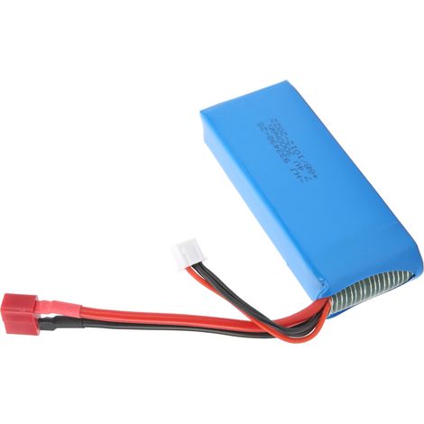 Batterie Lithium Polymère 7,4V 3000mAh avec connecteur femelle type T pour modification de voiture modèle (1/5)