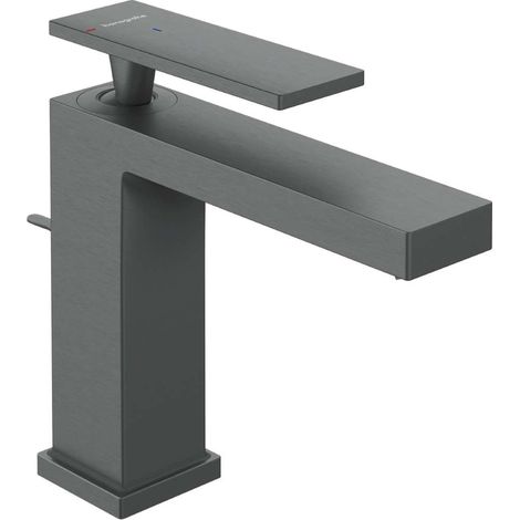 Hansgrohe Tecturis E - Miscelatore da lavabo con scarico, CoolStart, EcoSmart+, cromo nero spazzolato 73014340 (1/2)