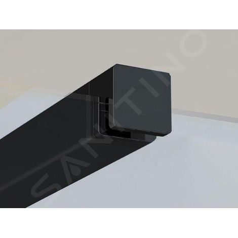 Ravak Walk-In - Barre W-SET 100 Wall/Corner, noir GWD010003019 (1/4)
