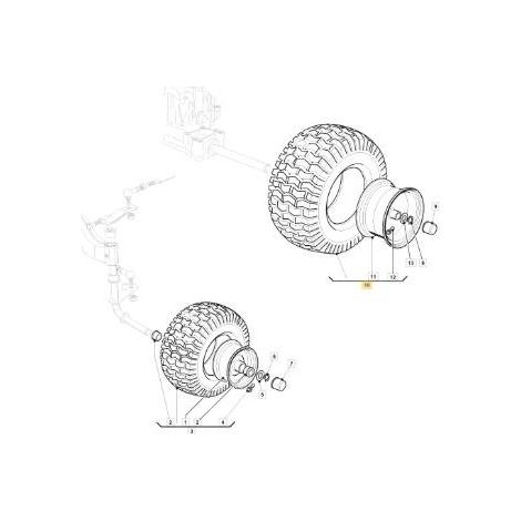 RUOTA 18STARCO+KENDA K500E ORIGINALE STIGA - 382680085/0