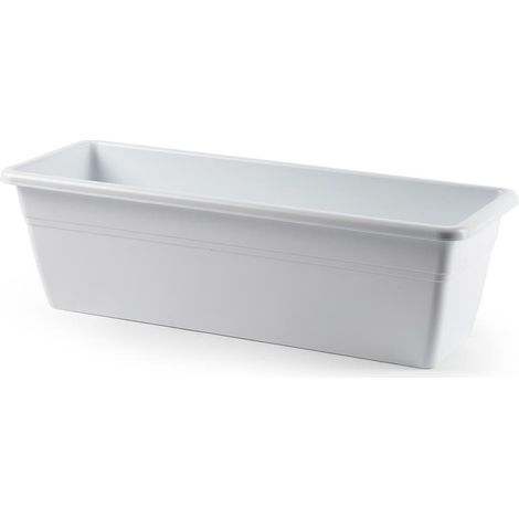 Jardinera plastico 50 cm Blanco (1/4)