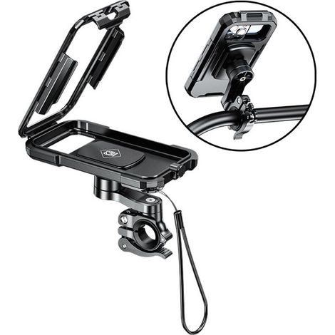 Support telephone - HAWUJ - M18S-QD etanche moto velo degagement rapide (1/5)
