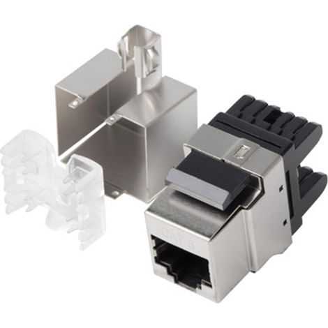 Connecteur Keystone lanberg cat.6 ftp rj45 180 degrés (1/2)