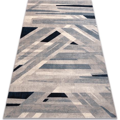 Tappeto in lana NAIN Geometrico 7706/51655 beige / blu beige 240x340 cm