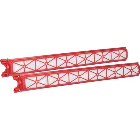 vhbw 2x filtre compatible avec Dyson PencilVac Fluffy SV50 FF pour Fluffycones SV50 FC aspirateur - filtre HEPA rouge (1/5)