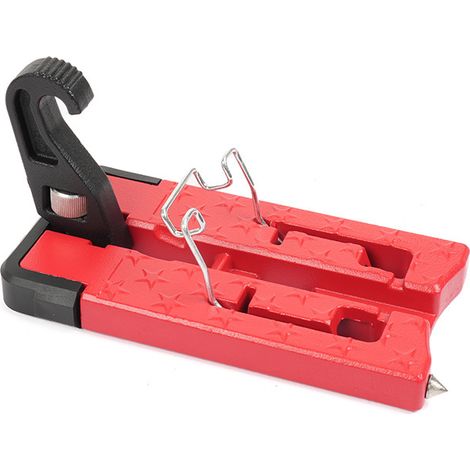 Accessoires de modification automobile, verrous de porte pour véhicules tout-terrain, crochets auxiliaires, marchepieds, pédales de toit multifonctions en alliage d'aluminium - rouge (1/4)