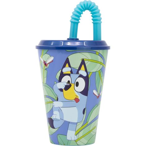 VASO CAÑA 430ML BLUEY (1/2)