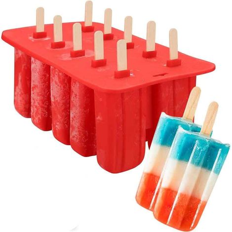 Silikon-Eisform für 10 GN + Stiele (1/5)