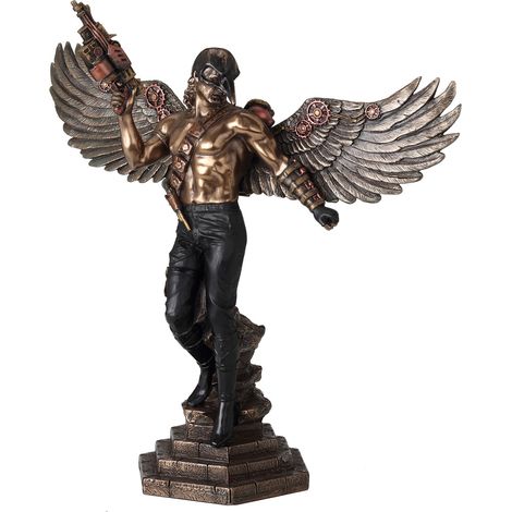 Signes Grimalt Figura Mitológica Figuras Figura Guerrero Enmascarado Bronce Dorado 7x25x25cm 31424