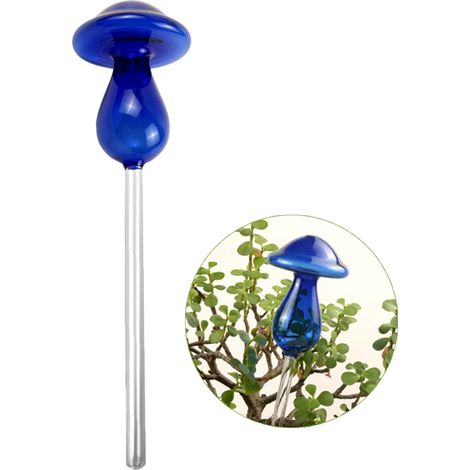 Sistema de autorriego para plantas, vidrio de borosilicato de alta calidad, tamaño 10 x 7 x 27 cm, 1 unidad incluida. (1/5)