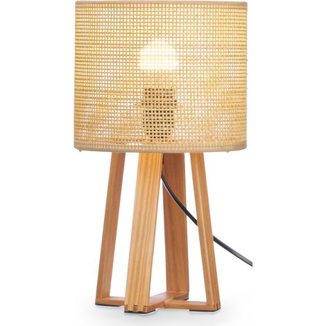 Nachttischlampe Boho NATURAL, 36 cm