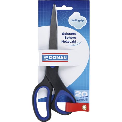 Tijeras de oficina suaves de 20 cm, azul-negro 1193 (1/2)