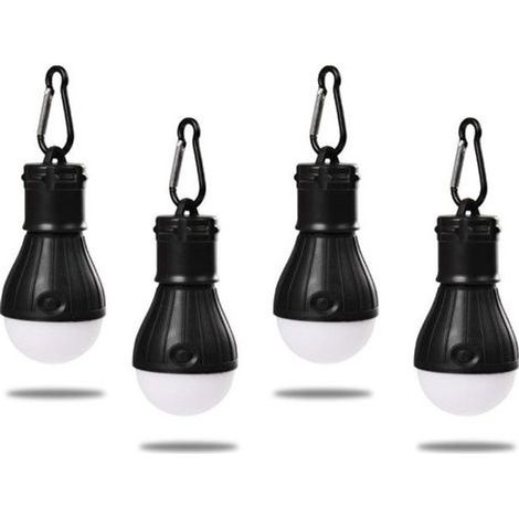 Lanterne de Camping, 4X LED Lampe Camping à Piles, 3 Mode de Lampe étanche Nuit d'urgence Lampes de Poche (1/4)
