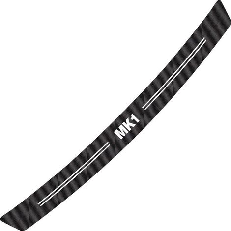 (Noir et blanc - Pour MK1) Autocollants pour pare-chocs arrière de voiture, accessoires de tuning auto, autocollant de protection de coffre en fibre de carbone compatible avec Ford Focus (1/5)